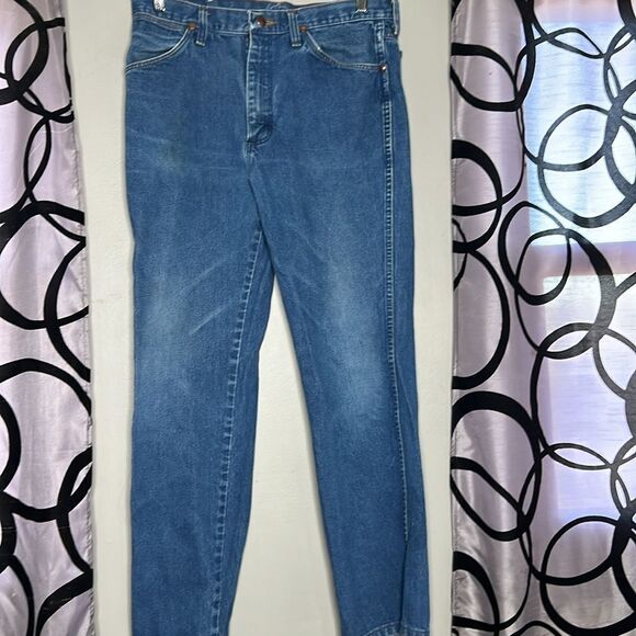 Wrangler straight leg denim jeans size 34 x 30 - Picture 3 of 13